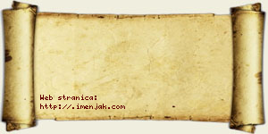 Hana Jocić vizit kartica